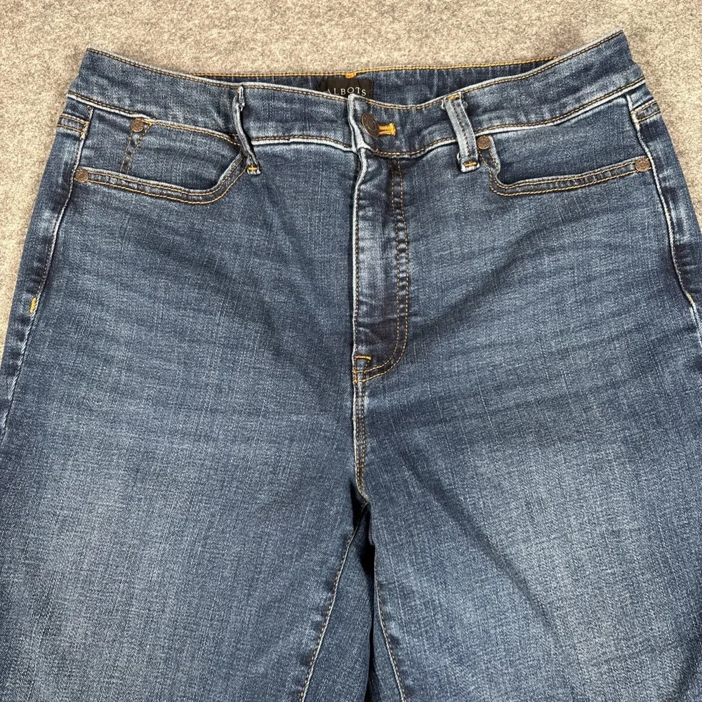 Talbots Barely Boot Jean‎ Womens 30 Blue Medium Wash Stretch Denim Mid Rise